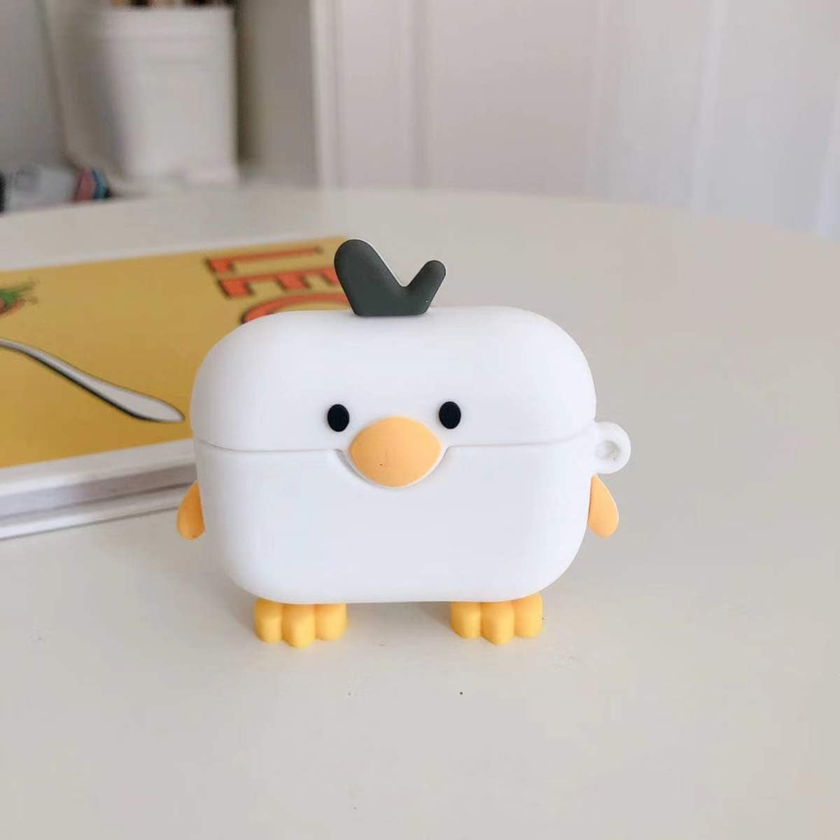 Compatible with Airpods Case Cover with Cleaning Kit, Cute Cartoon Funny Rugged Airpod Cover Shockproof Airpods Protective Case with Keychain for Airpod 1St/2Nd Charging Case