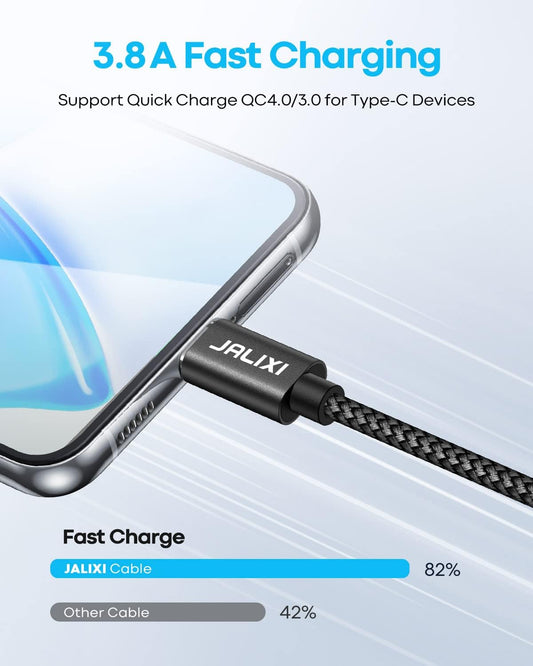 Short USB C Cable 1Ft, Fast Charging USB to USB C Cable, Type C Charger Cord for Iphone 16/15 Pro Max Plus, Samsung Galaxy S25 S24 S23 S21 Ultra, A16 A15 A55 A35 A14, Z Flip/Fold 6 Etc